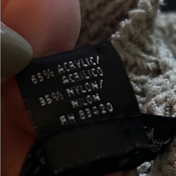 Vintage August Silk Tan Knit Ruffle Short Sleeve Shrug Cardigan Size Medium - Picture 11 of 11